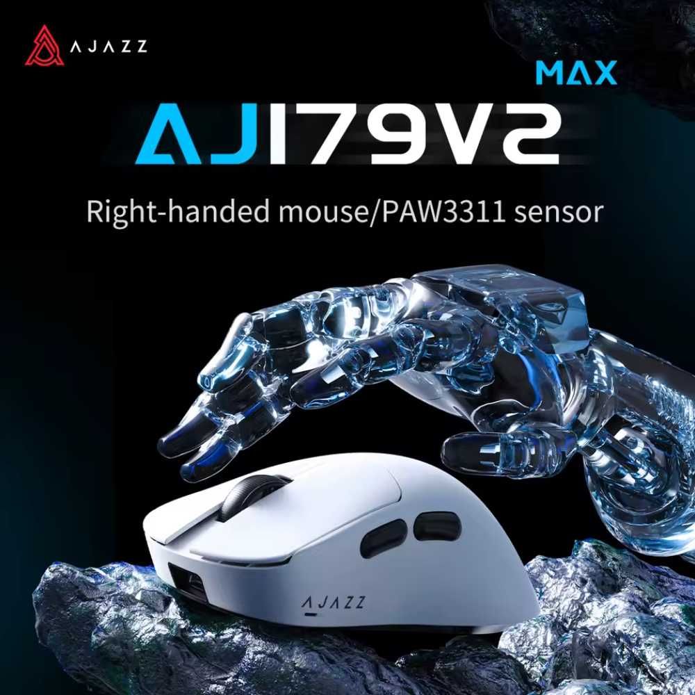 Миша AJAZZ AJ179V2 Max Black PAW3311 DPI 12K 56г заряд на 85 годин