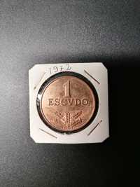 2 moedas de 1 escudos - 1972 (grandes dimensões)