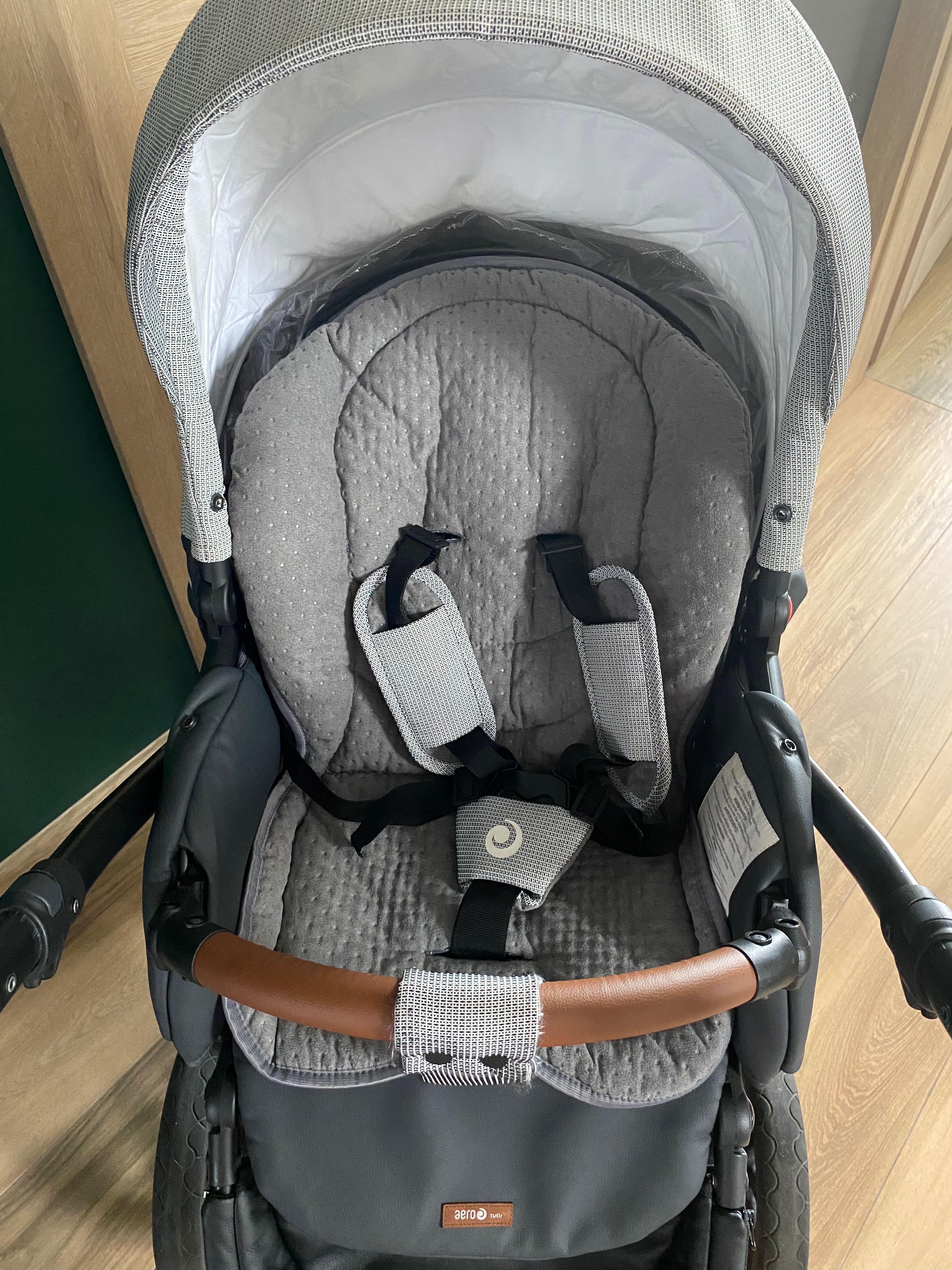 Wózek tutis aero 2w1 + fotelik kiddy baza isofix