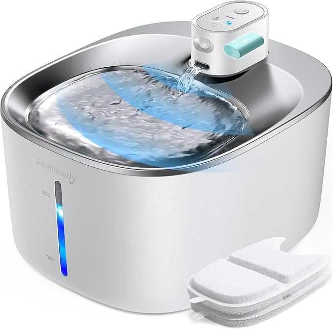 Poidełko z fontanną FEELNEEDY Białe 4000 ml