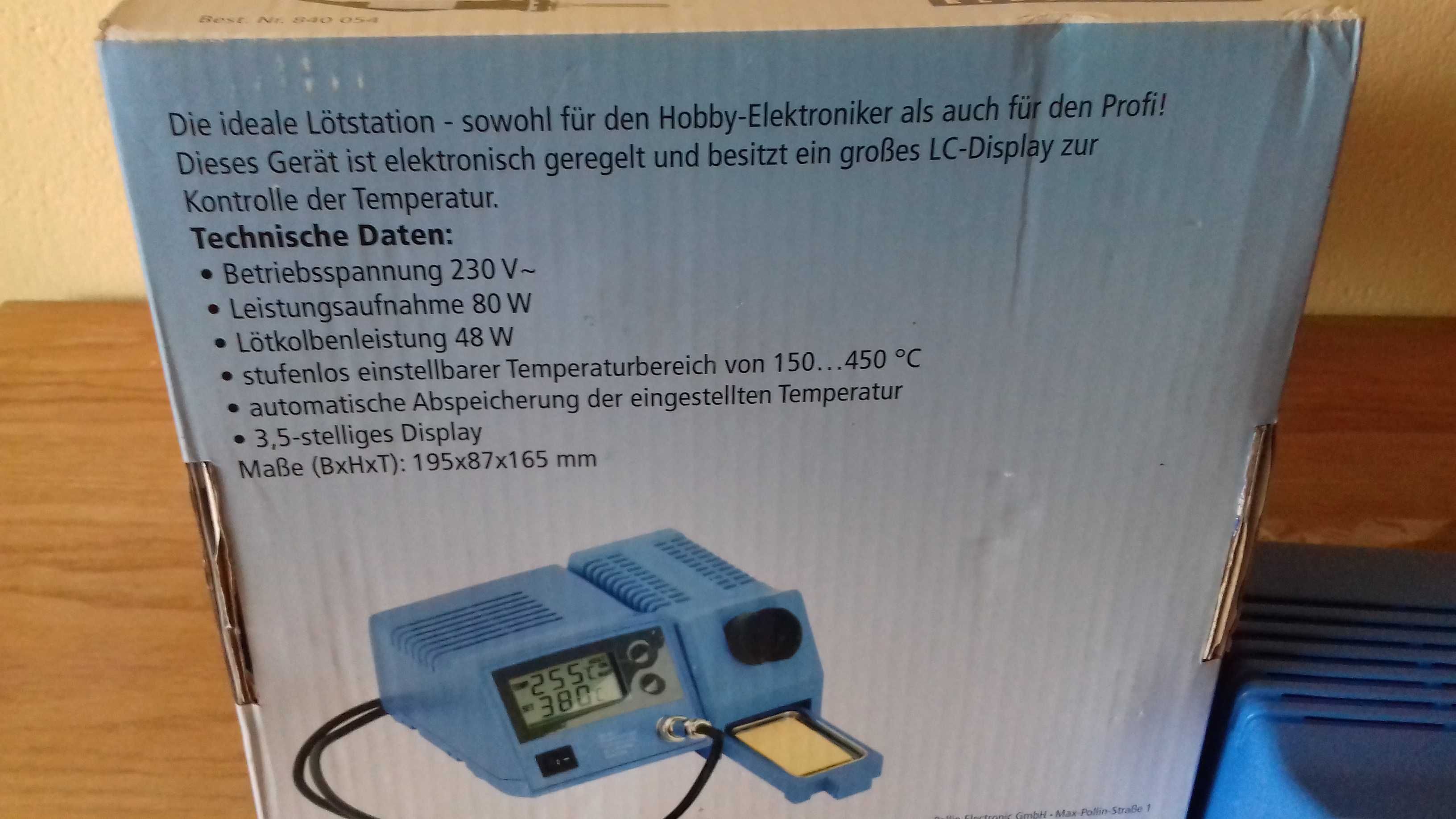 Stacja lutownicza Pollin ZD-931 nowa