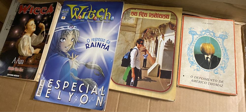 4 livros antigos Depoimento Americo Thomaz Fila Indiana Wicca Witch