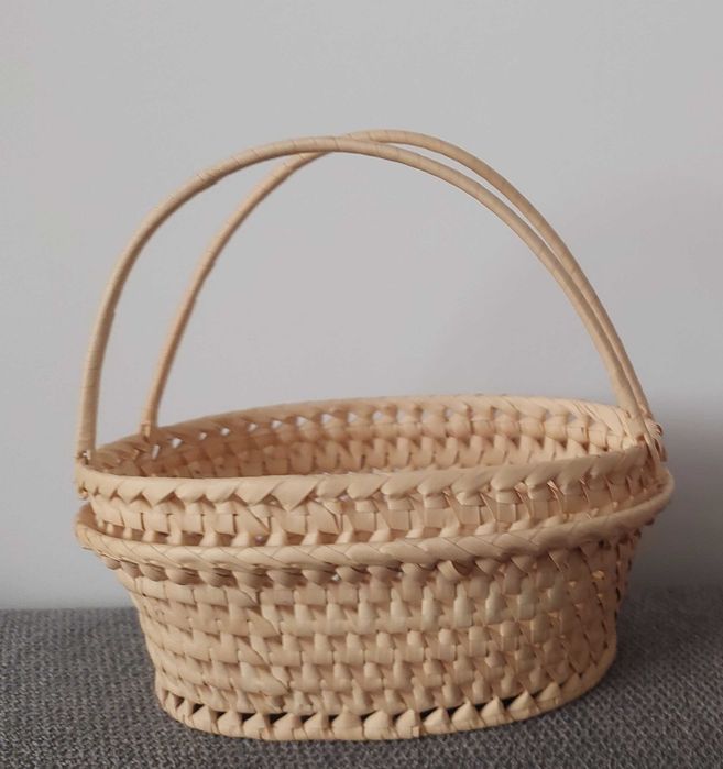 Kosz koszyczek wiklinowy wiklina zakupowy prezentowy wielkanoc