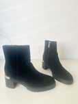 Tommy Hilfiger zamszowe botki mid heel r. 40
