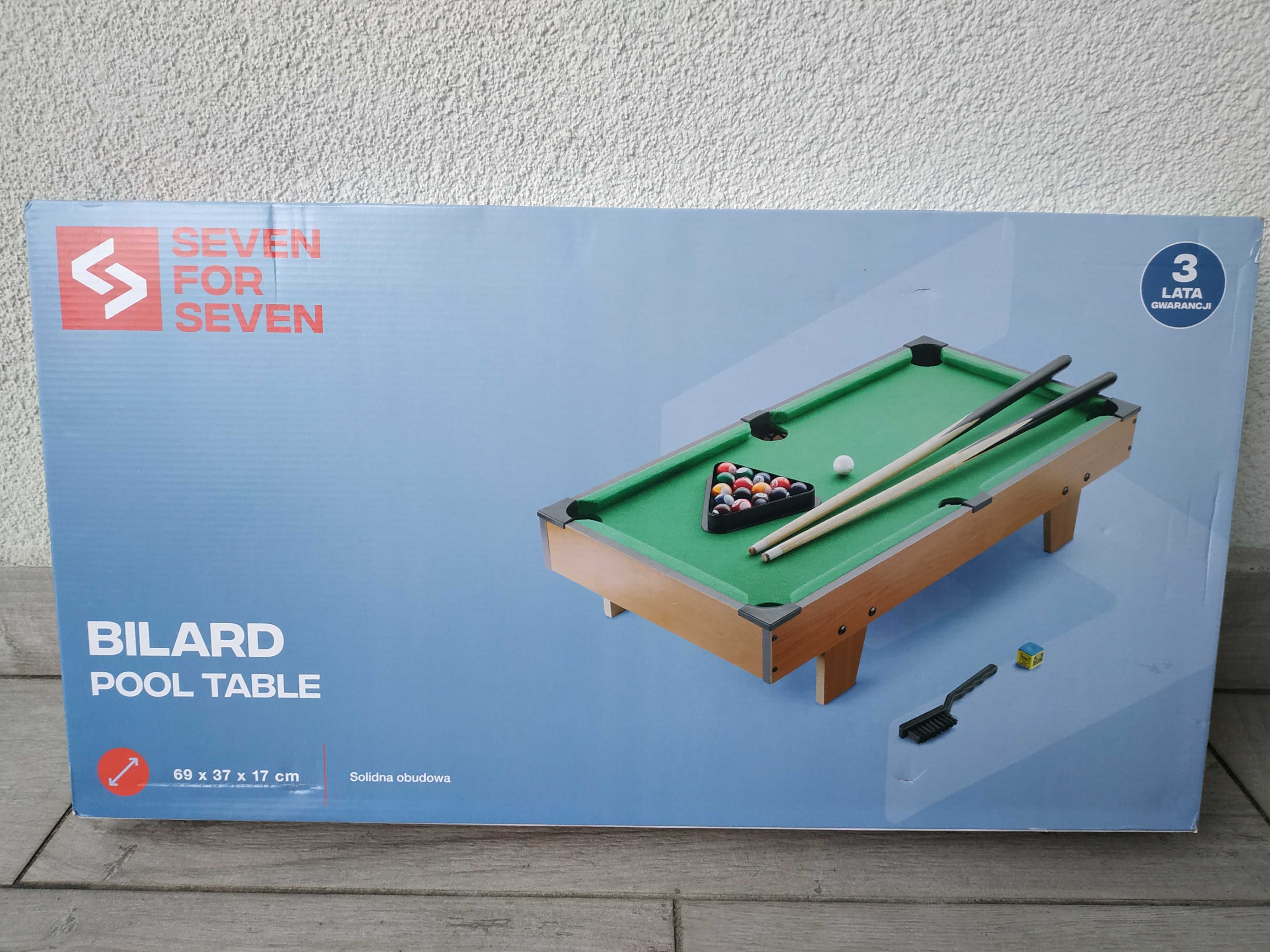 Stół do gry w bilard mini pool table 69x37x17 cm NOWY Warszawa Ursynów