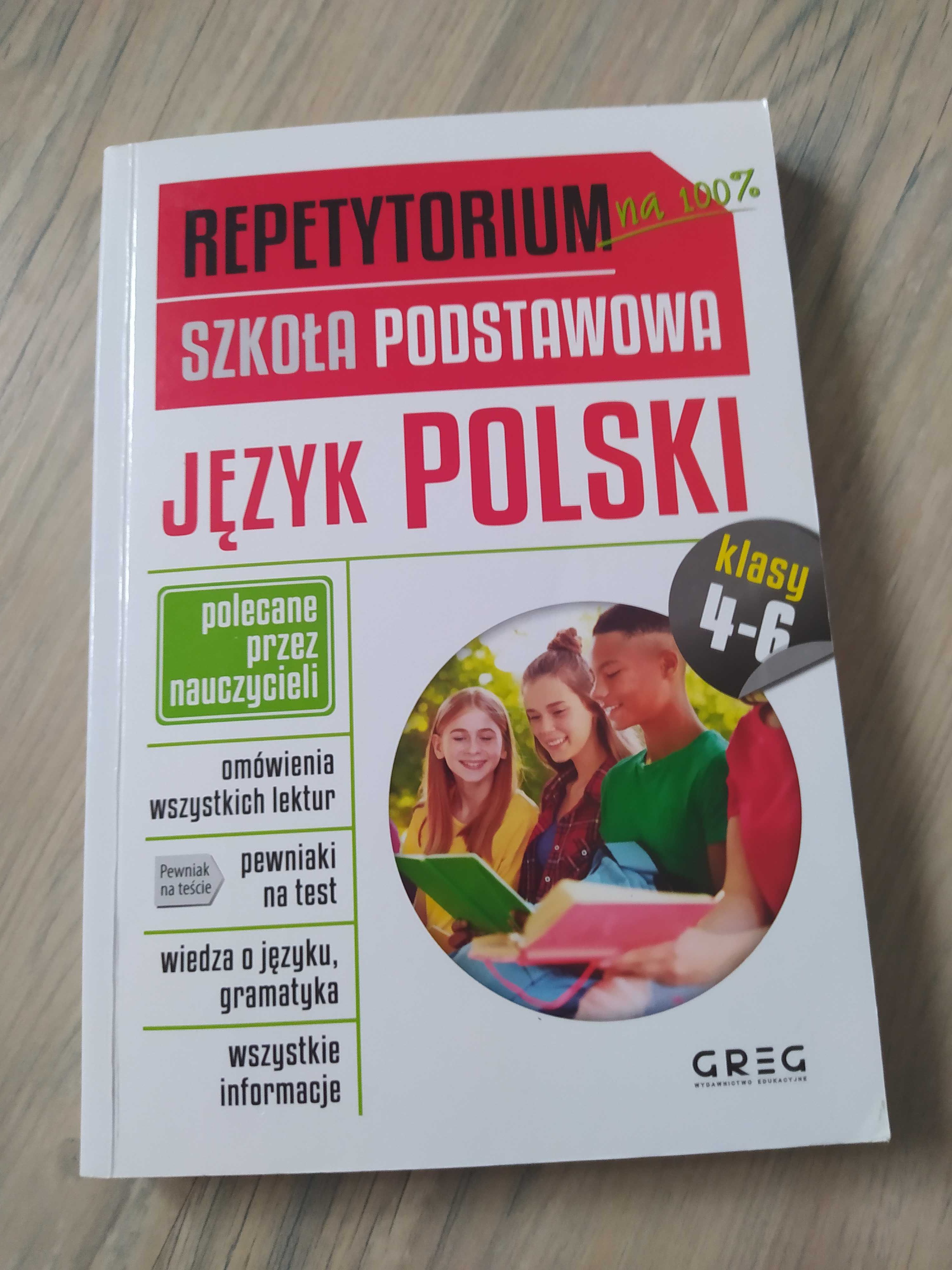 Repetytorium z języka polskiego dla klas 4-6 szkoły podstawowej