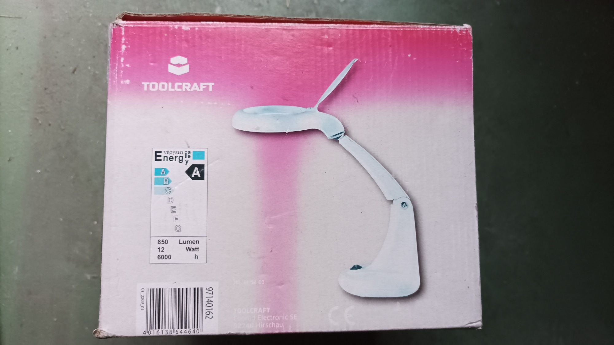 Toolcraft Lampa ze szkłem powiększającym