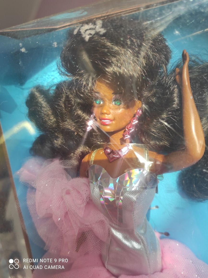 Nowa unikatowa lalka barbie Sparkle Eyes AA African American collector