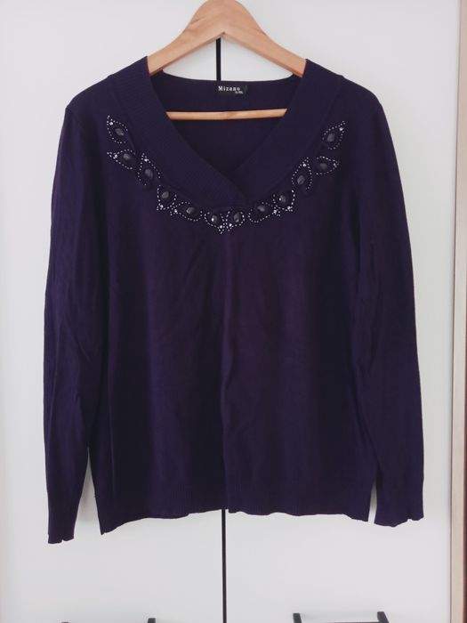 Sweter damski fioletowy XL/XXL