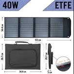 ETFE Складная Солнечная Панель 40W [113 * 34.4 см], Type-C, USB