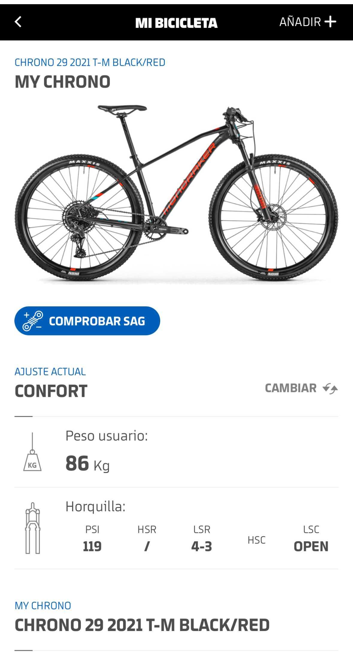 Bicicleta mondraker Chrono 29 2021 T - M black/red
