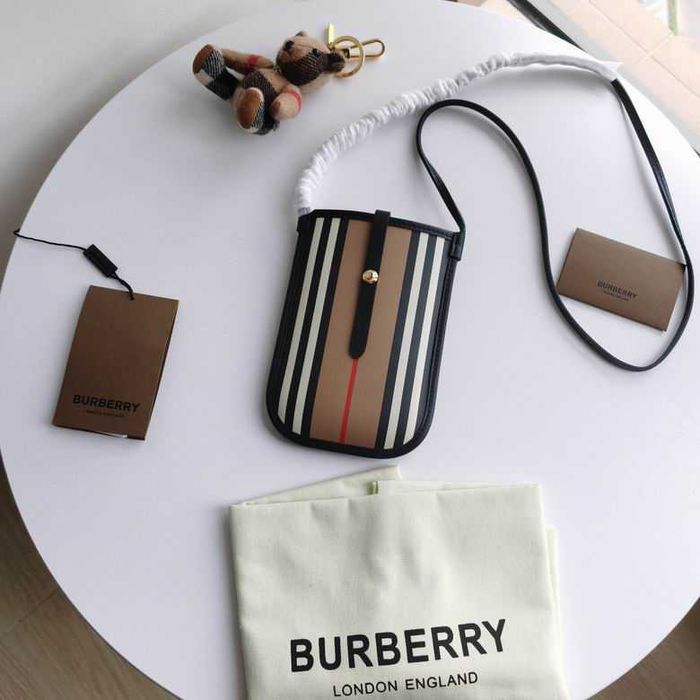 Torba na telefon w paski Burberry