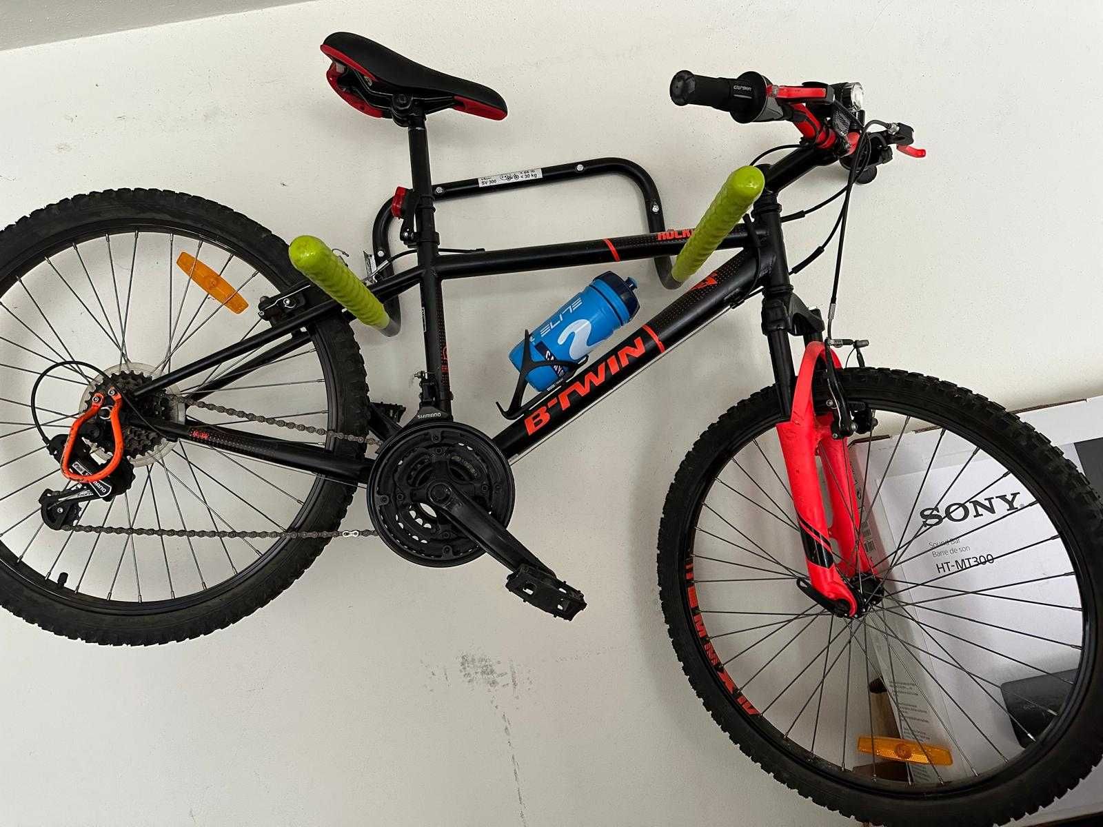 bicicleta criança decathon btwin rockrider 500, roda 24"