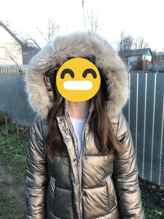 Зимове пальто на дівчинку підлітка