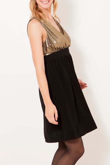 Vestidos Preto ou Preto/Dourado