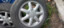 Alufelgi 14" z oponami 185/65 R14.