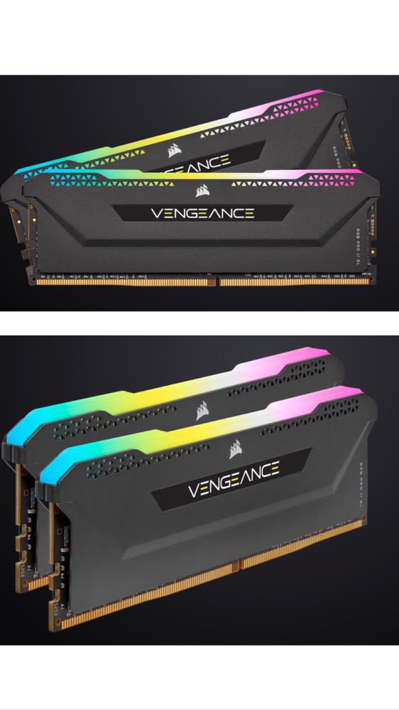 Оперативна пам’ять Corsair 32 GB (2x16GB) DDR4 3200 MHz Vengeance RGB