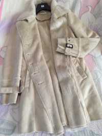 Дублёнка Пальто  стильное, лёгкое, размер 44-46
