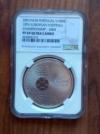 Moeda 1000$00 Euro 2004 Ultra Cameo Certificada pela NGC