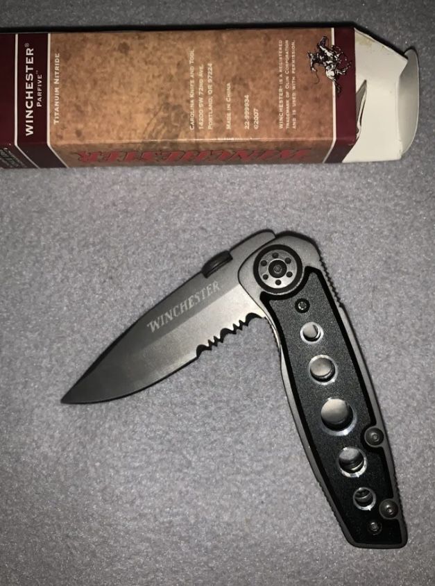 Winchester parfive tanto point folding linerlock knife нож