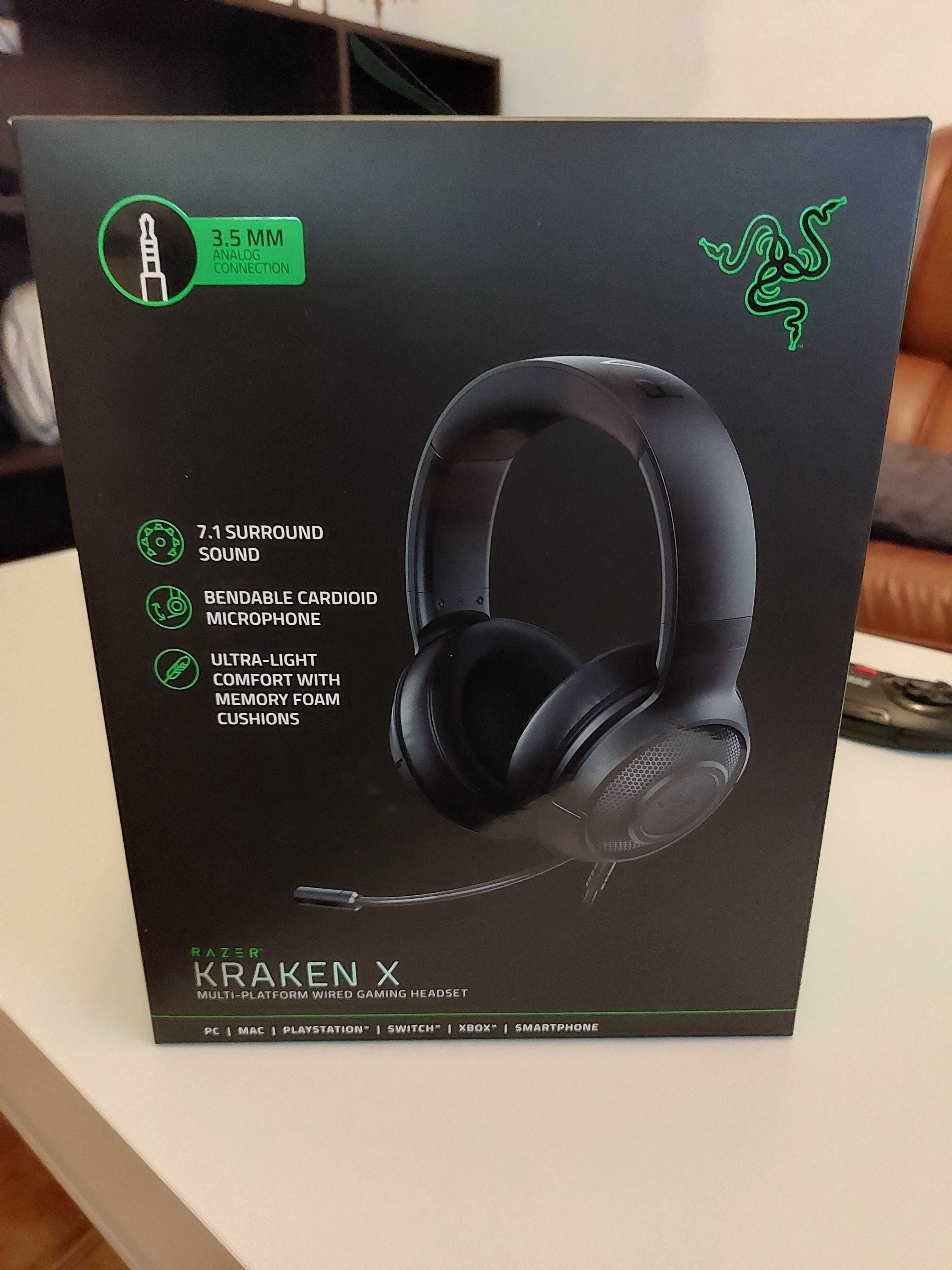 Headphones 7.1 Razer Kraken X novos caixa selada.