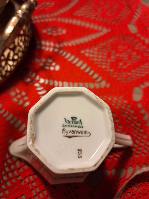 Zestaw porcelany Victoria Czechoslovakia w stylu Art deco