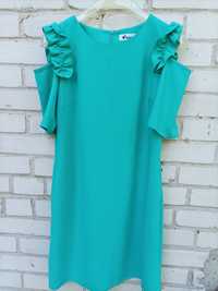 Śliczna sukienka morska zieleń rozmiar 42