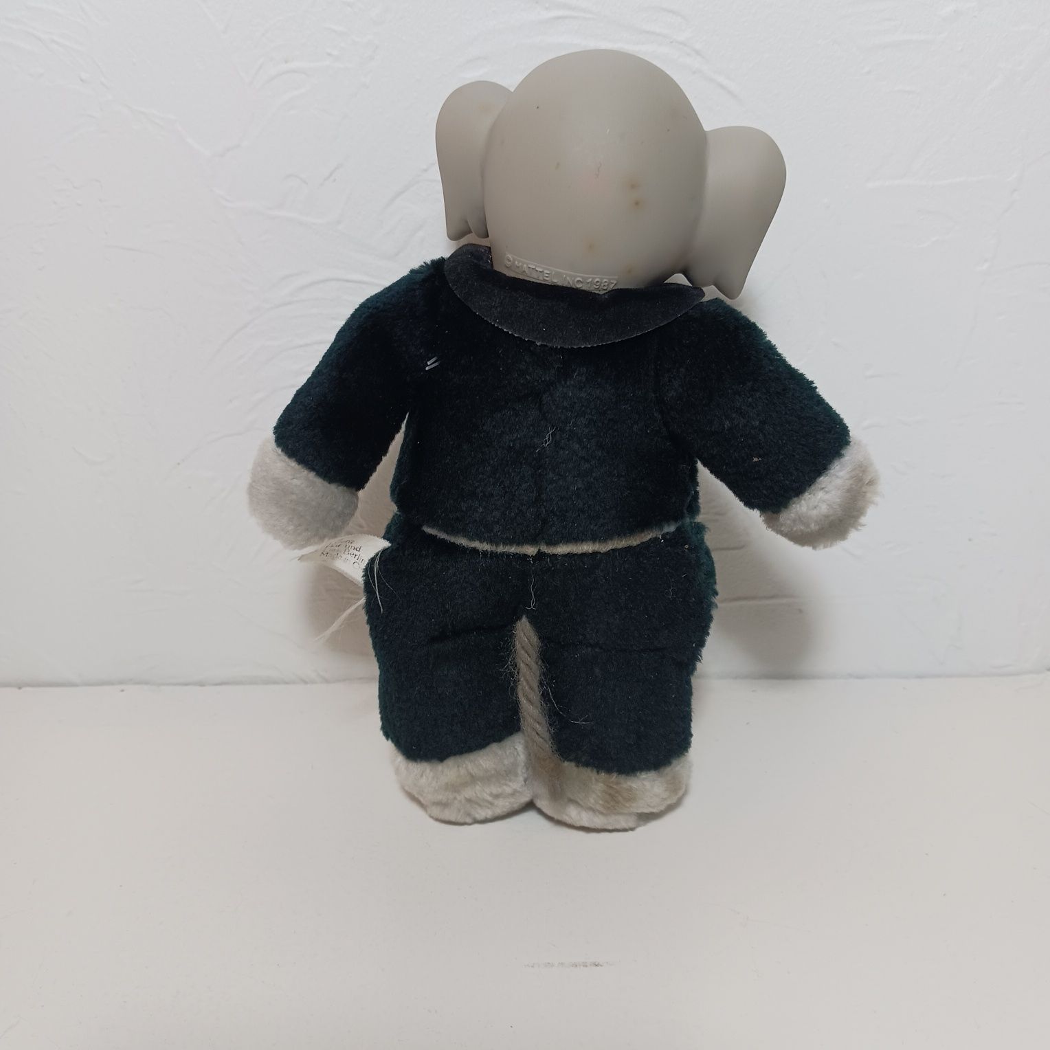 Vintage Benjamin Blümchen słoń pluszowa figurka gumowa twarz mattel