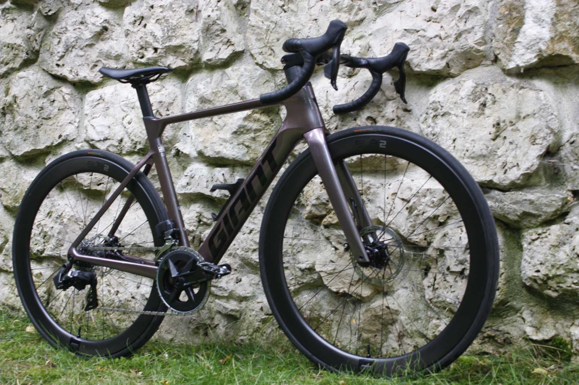 Piękna szosa aero Giant Propel Advanced 1 SRAM Rival eTAP AXS 2x12 "S"