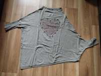 Ely Bella L/XL asymetryczny sweterek serce jesień zima