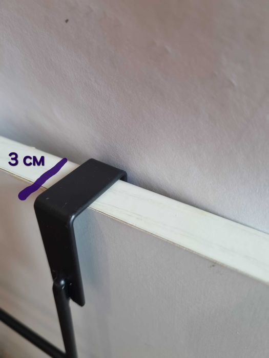 Корзина на дверь шкафчика черная сетка органайзер