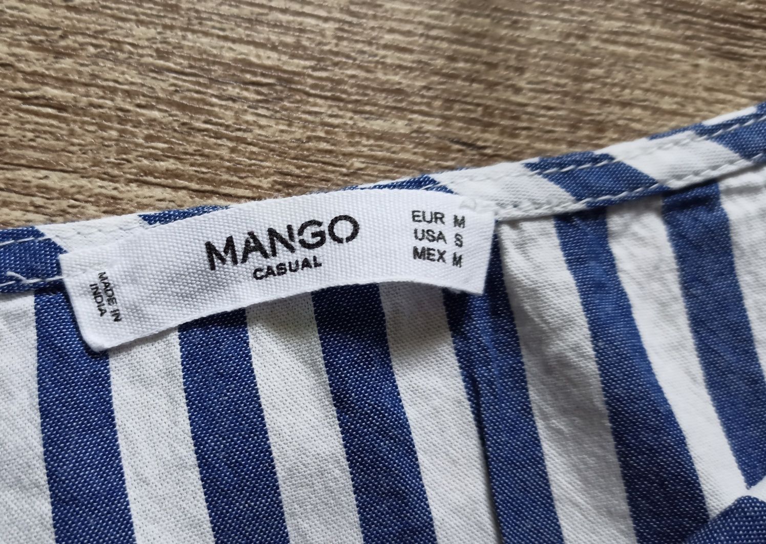 Майка полоска пуговицы Mango M.