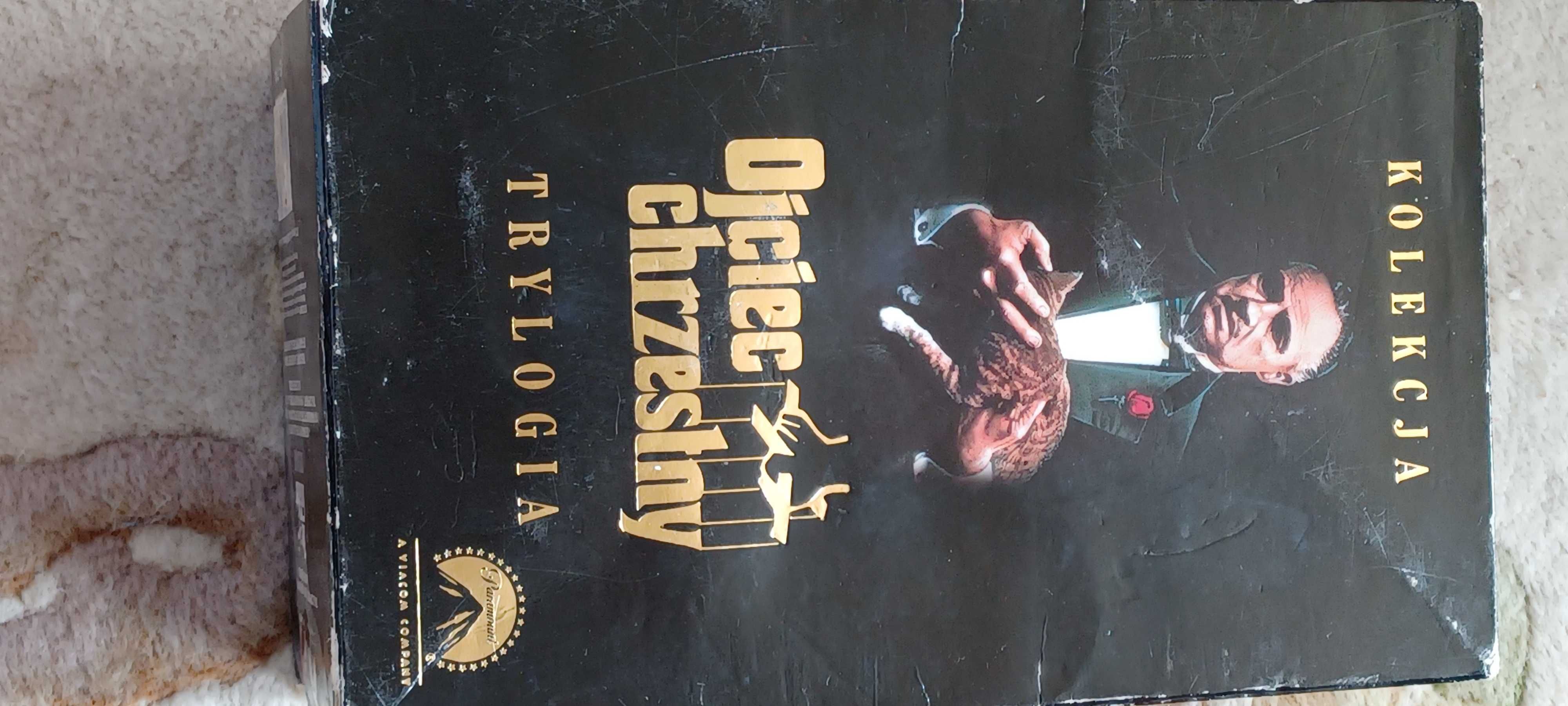 VHS Kolekcja Ojcoec  chrzesny TRYLOGIA 3 kasety
