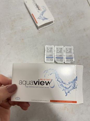 Dwutygodniowe soczewki do oczu, siczewki kontaktowe aquaview