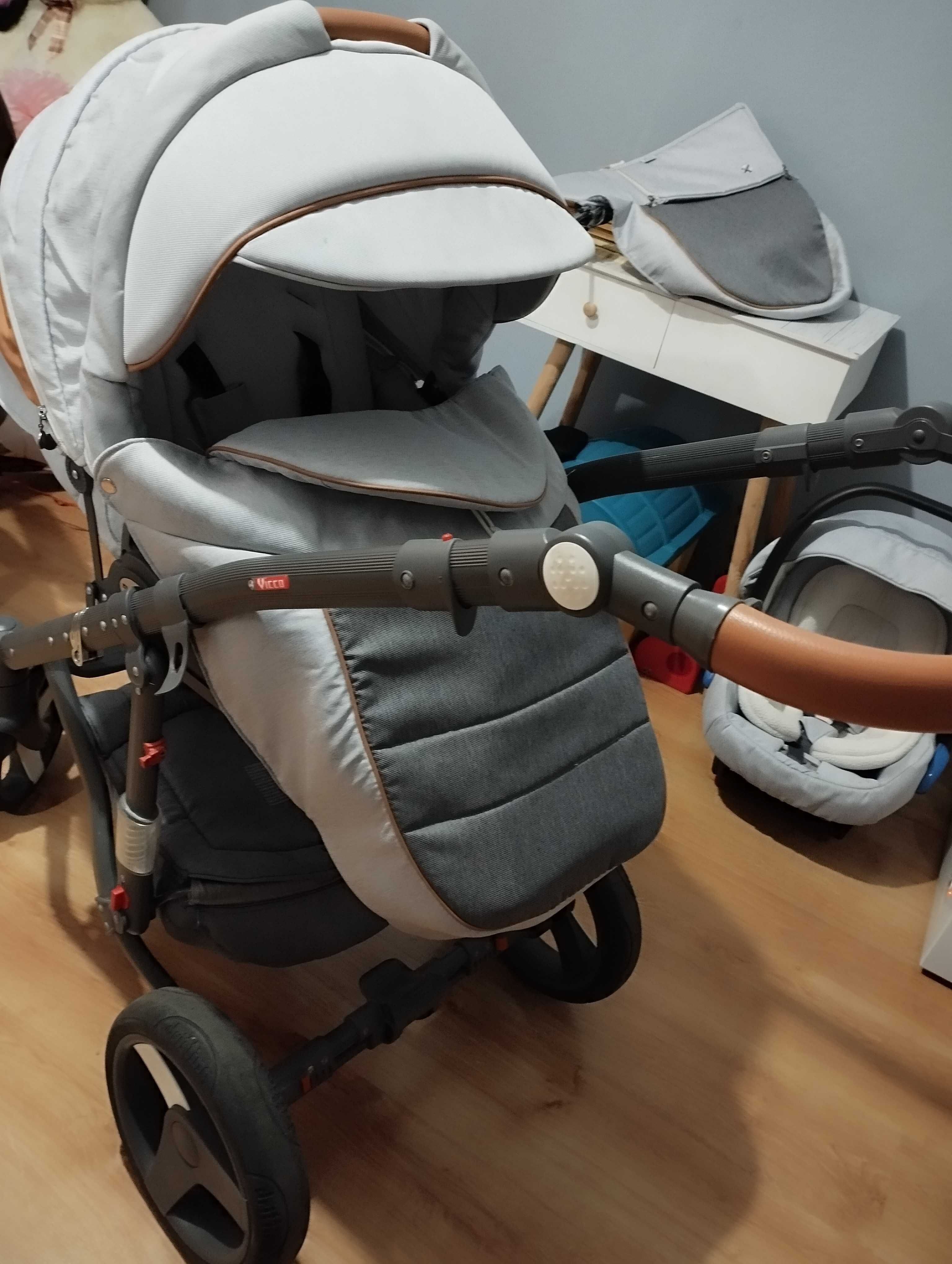 Wózek 3w1 Adamex+baza isofix