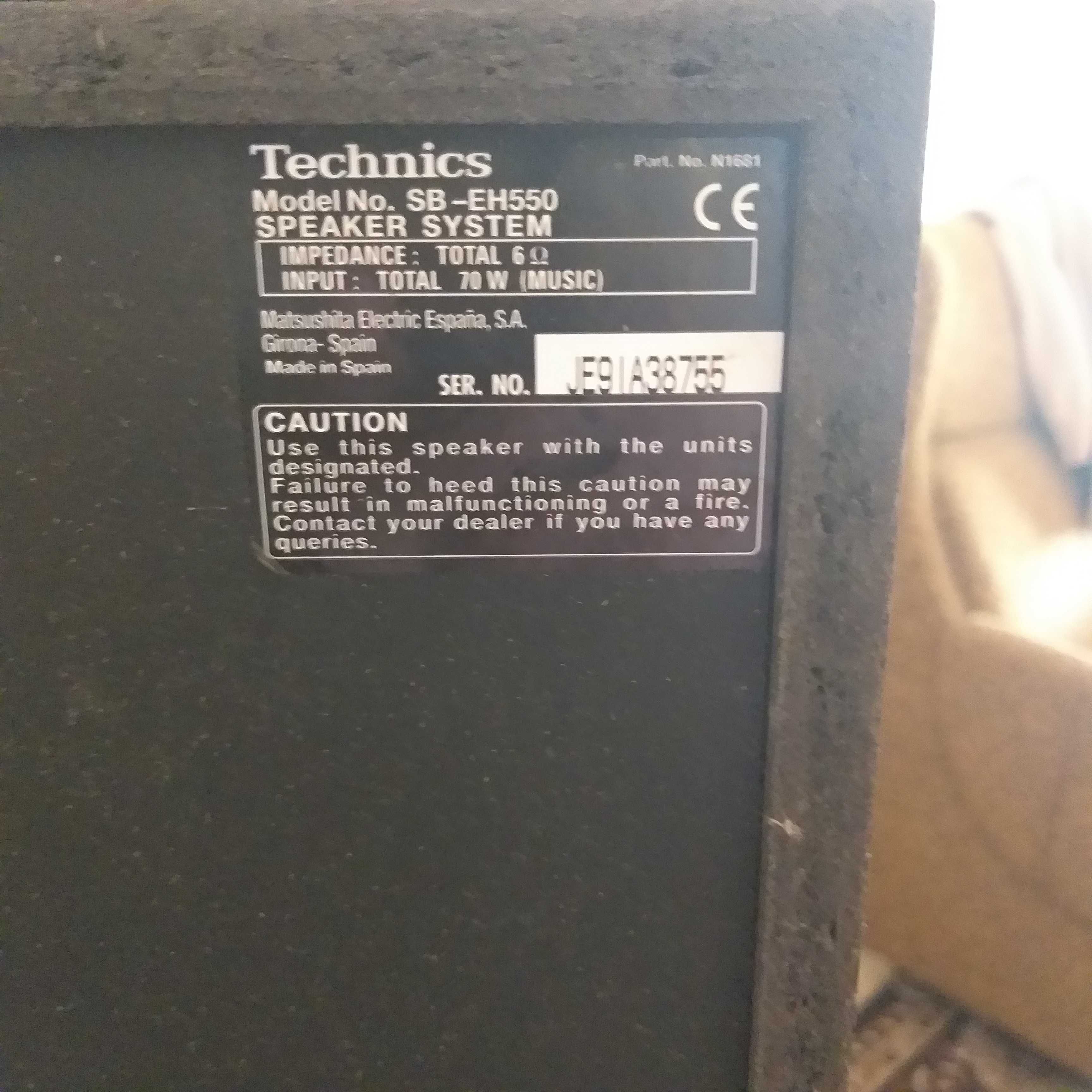 Компонентная стерео система TECHNICS sc-eh550 (Япония) работает