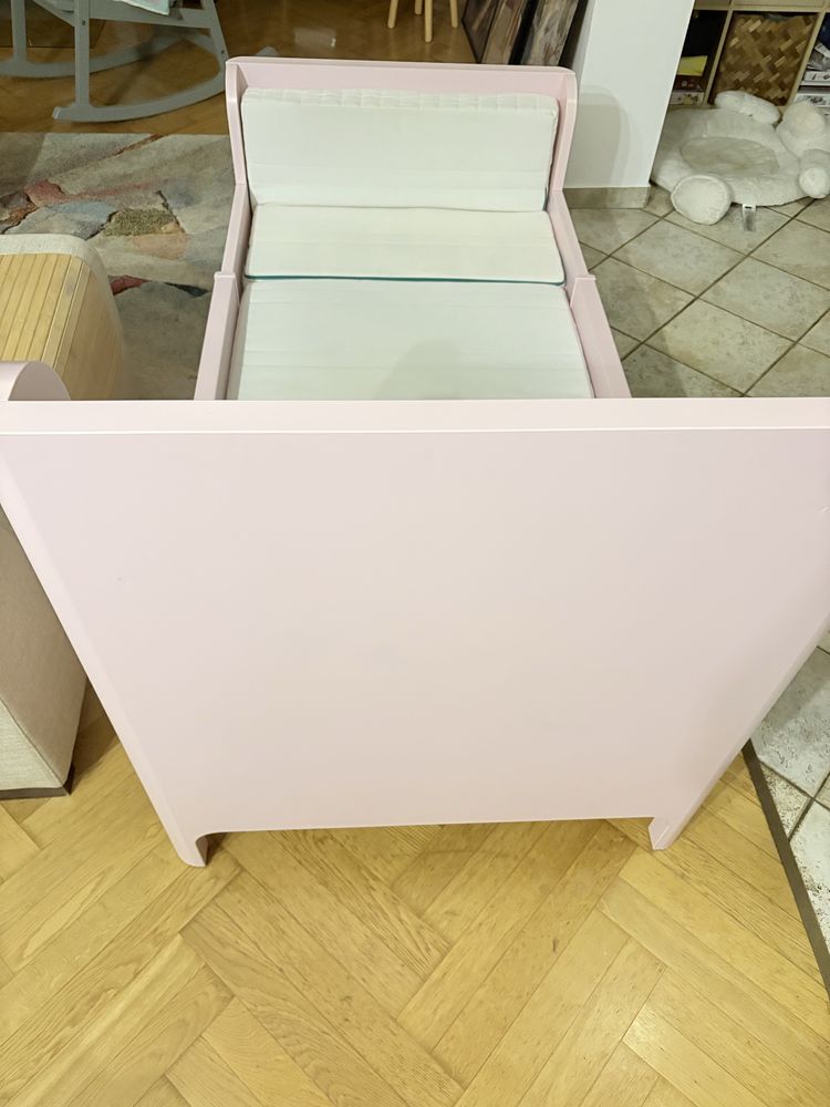 Łóżko dziecięce Ikea Busunge materac w cenie jak nowe.