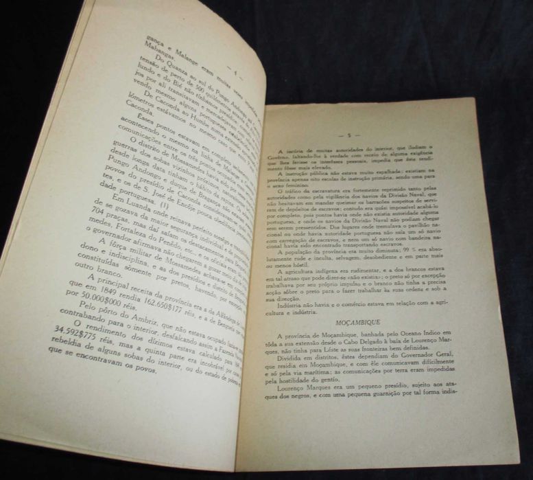 Livro Estado das Colónias portuguesas de África em 1851