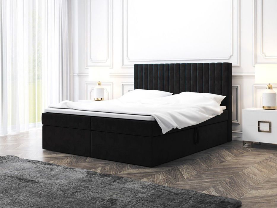 Łóżko Monaco 180x200 Kontynetalne Premium Materac Pojemnik Producent