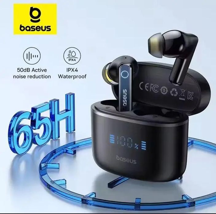 Навушники бездротові Baseus Bowie 30 Digital dispay Microph 6 ANC