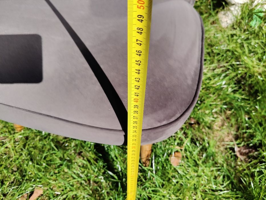 Fotele tapicerowane w szarym kolorze