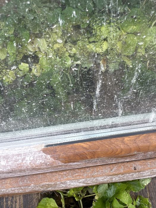 X okno tarasowe 160x218 zloty dab biale z otwieranym slupkiem (dostaw