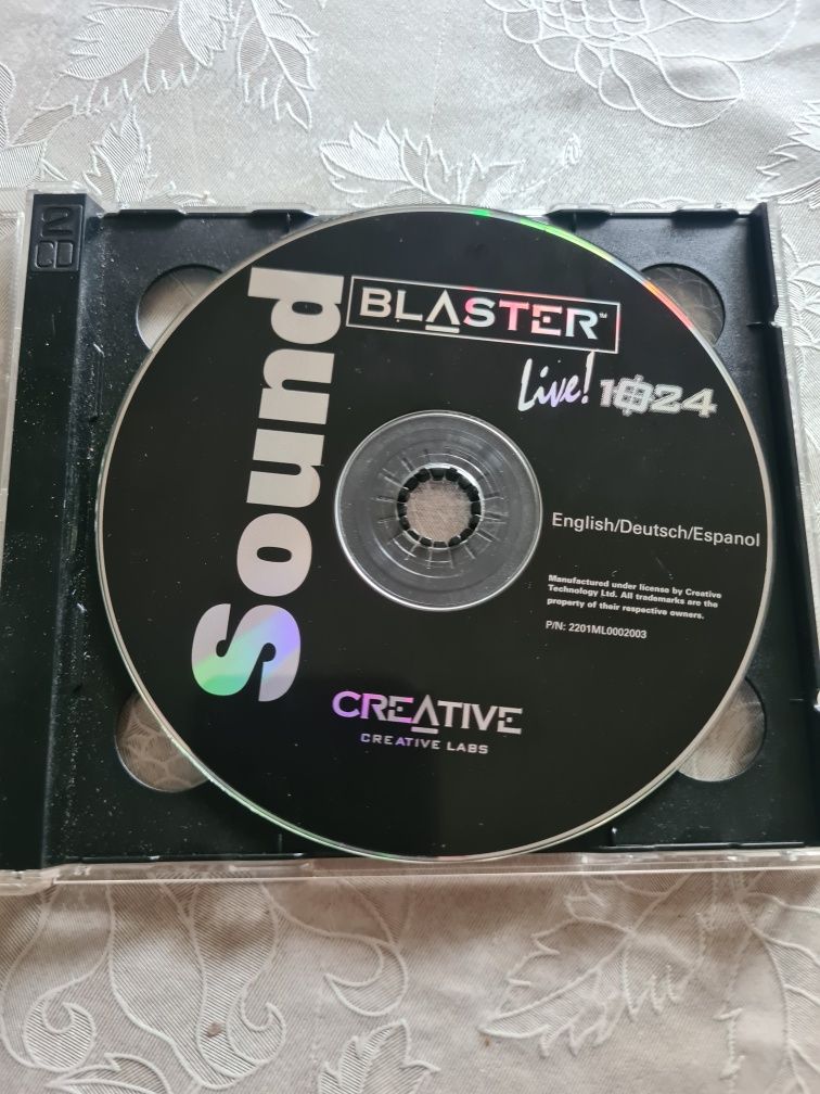 Creative Sound blaster Live! 1024 płyta CD sterowniki