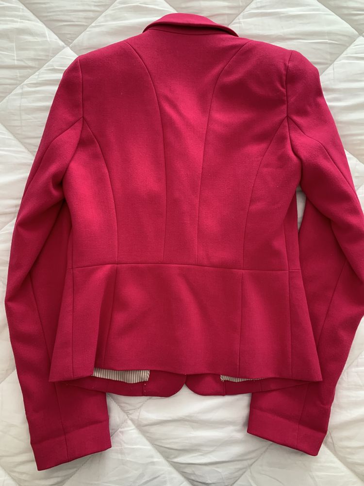 Blazer cintado rosa