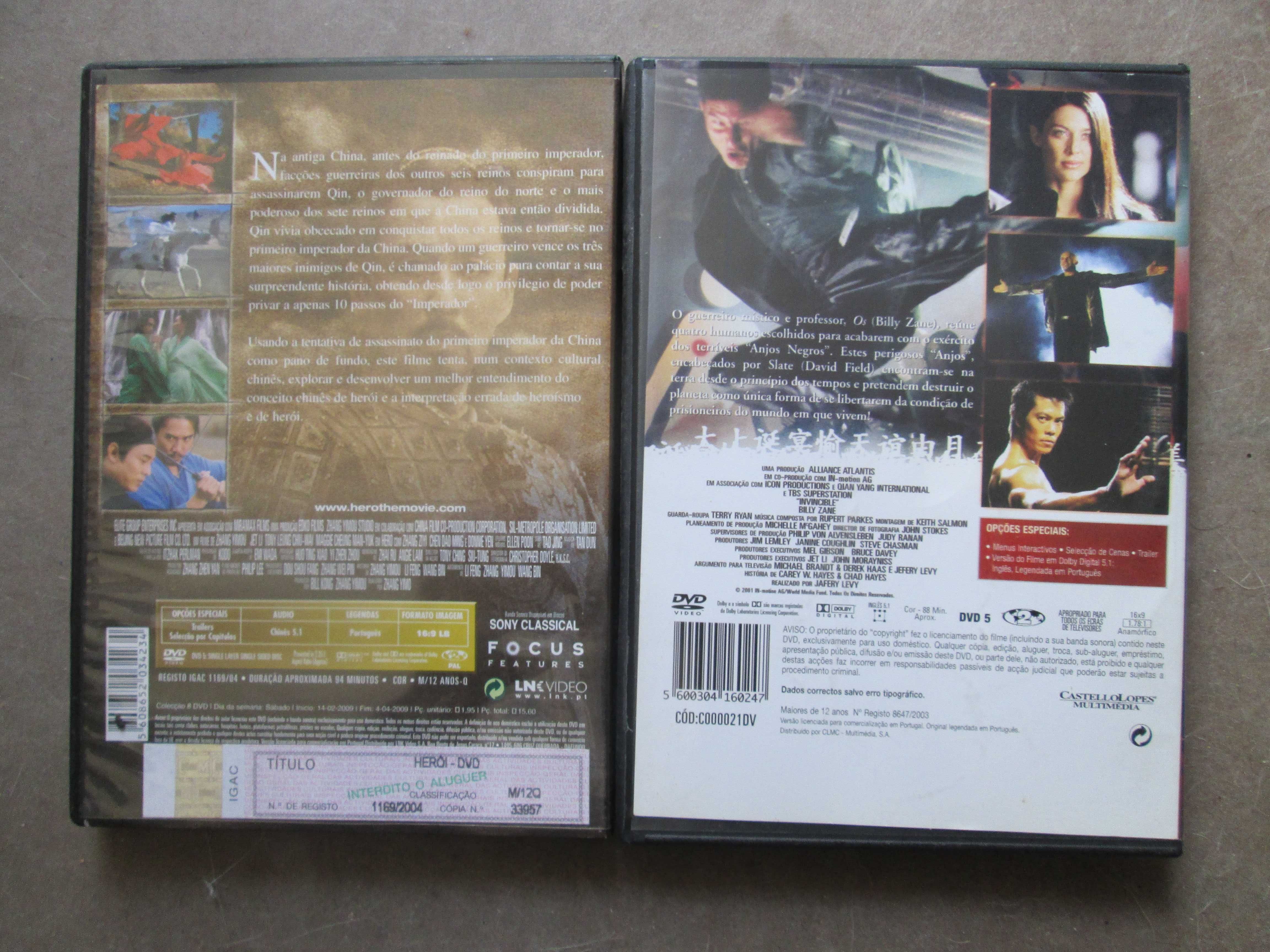 2 DVD artes marciais - De Jet Li | Mel Gibson. como novos