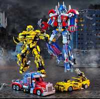 Klocki jak LEGO transformers Optimus Price i Bumblebee