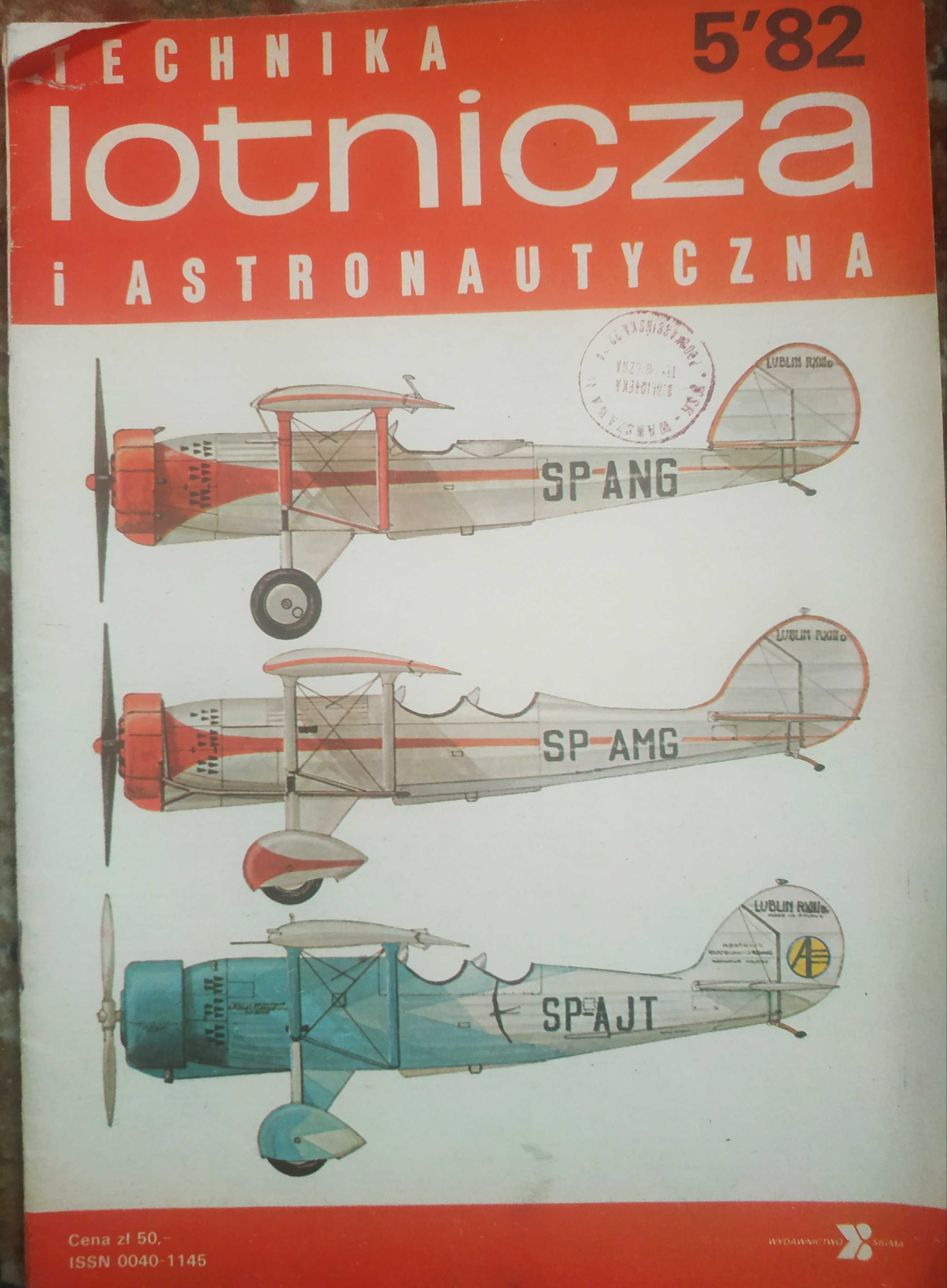 Technika lotnicza i astronautyczne czasopismo 5/82 PRL 1982