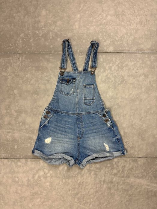 Terranova jeansowe ogrodniczki denim retro 90s (XS) streetwear y2k
