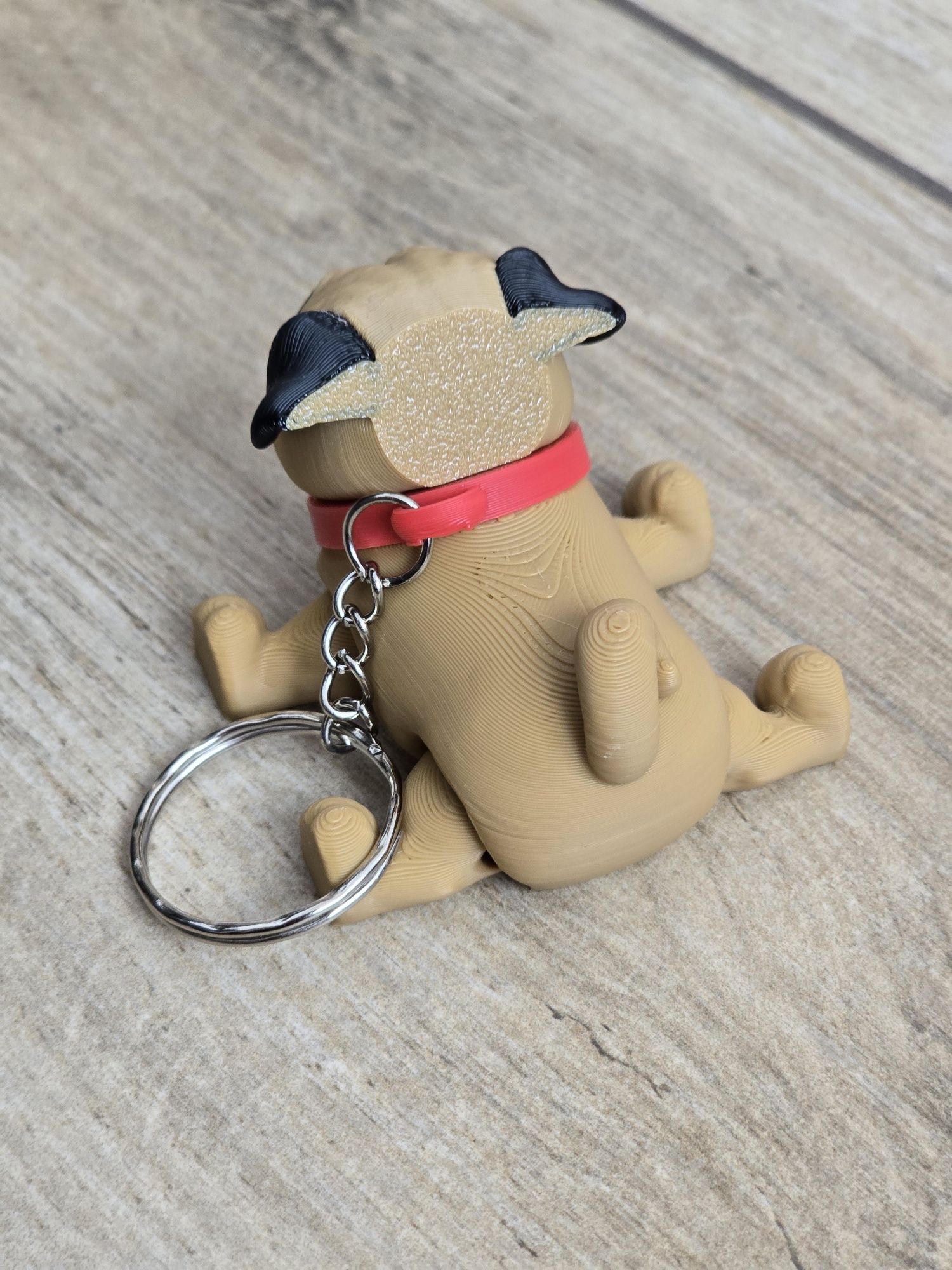 Breloczek Mops 3d - Brelok Druk3d fidget Keychain mixGadzet