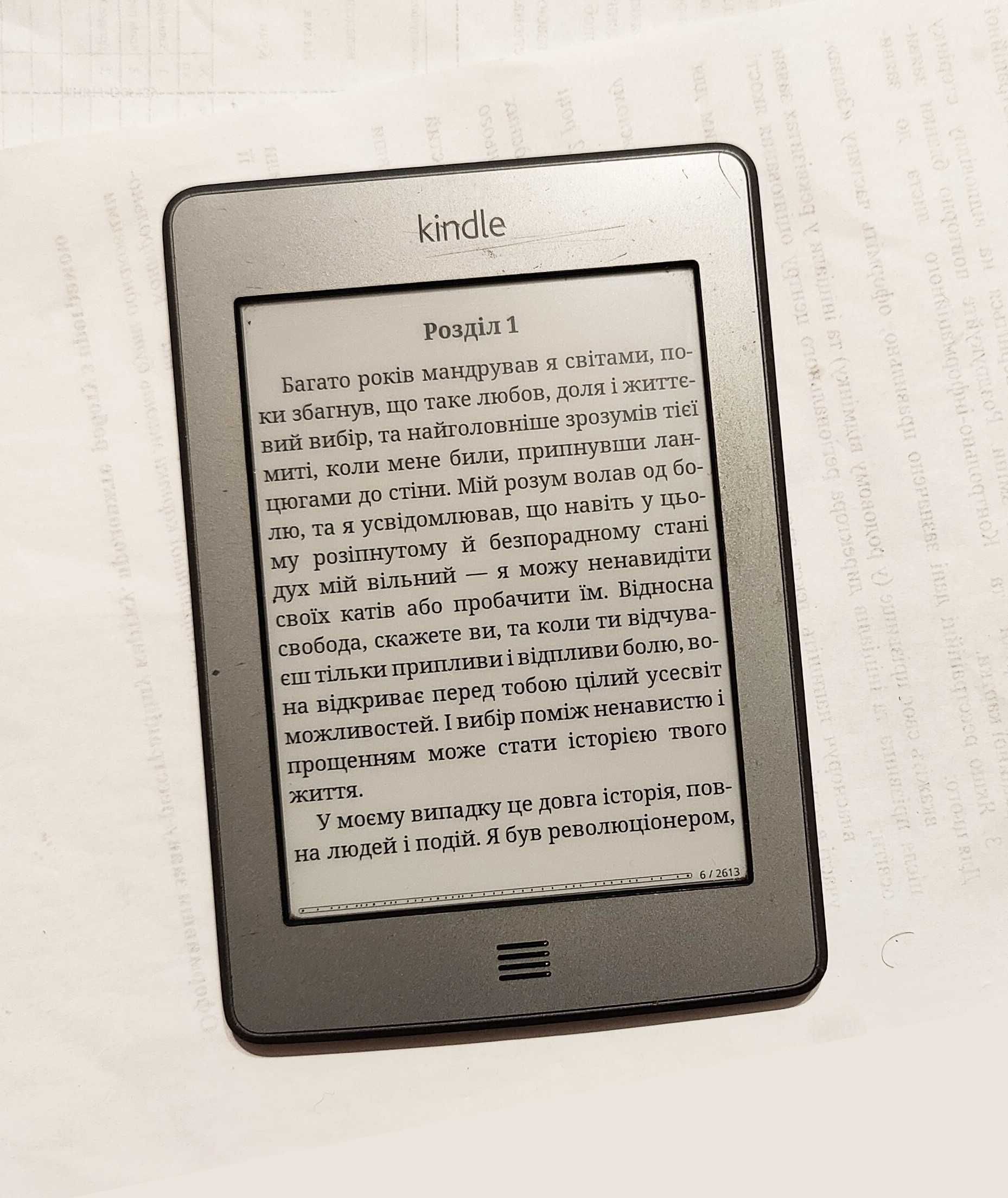 Сенсорна електронна книга Amazon Kindle Touch Всі формати + аудіокниги